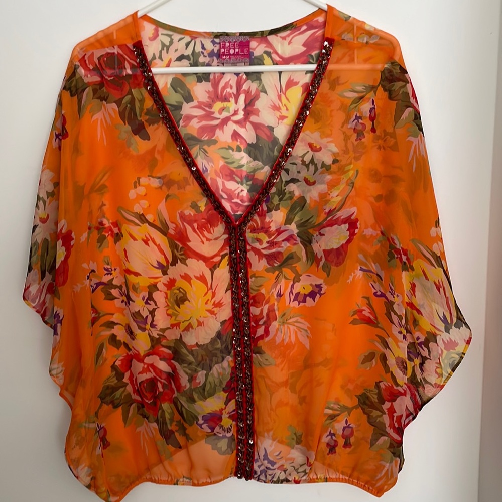 Free People Floral Top